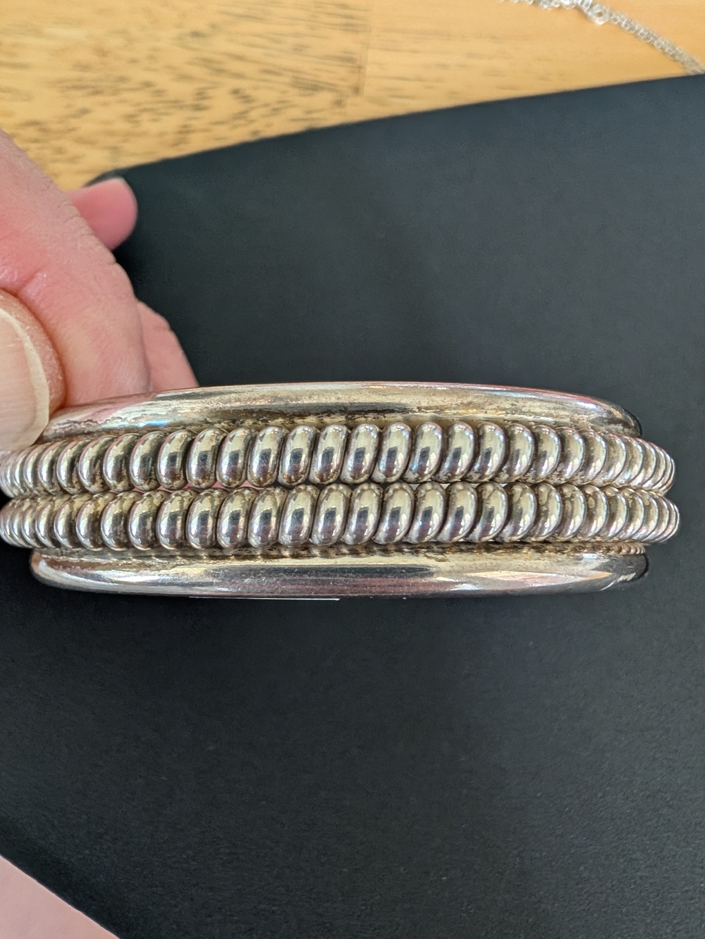 Native Tahe Sterling Silver Cuff Bracelet - Women's Accessory